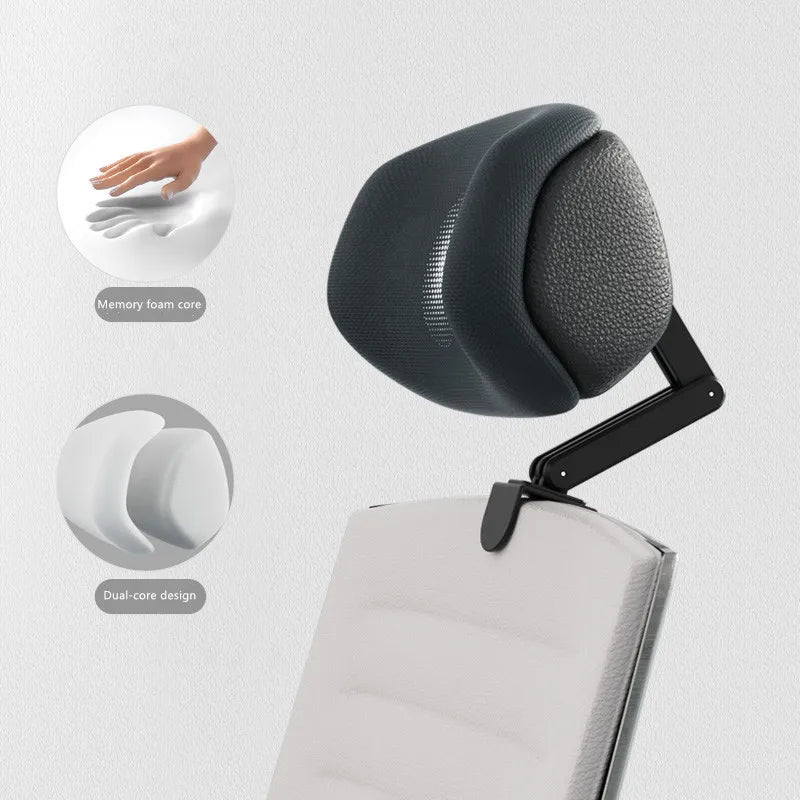 Upgraded Memory Foam Headrest Attachment For Office Chair Adjustable Height Angle Elastic Head Pillow Neck Support Rest Cushion