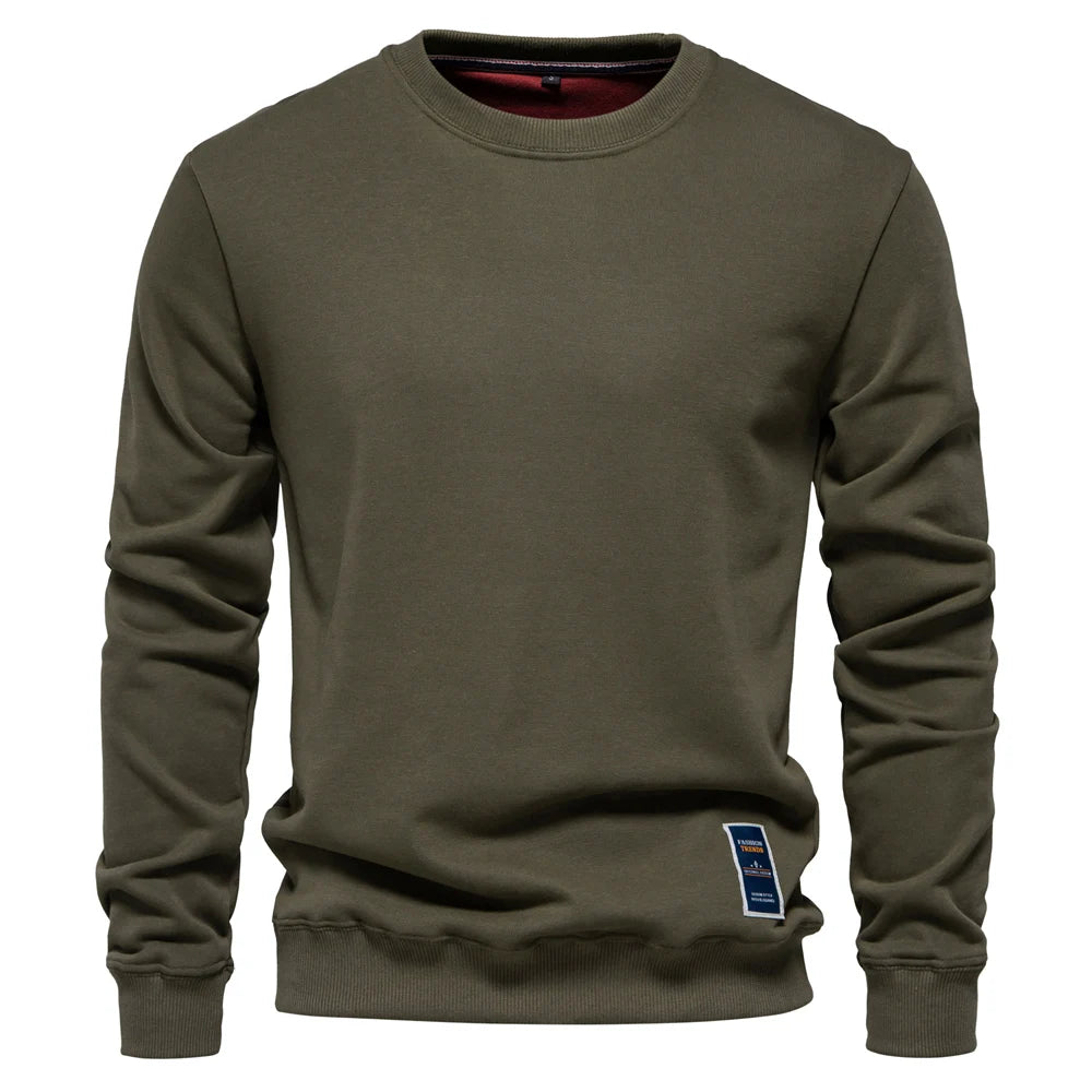 Men’s Cotton-Blend Crew Neck Sweatshirt
