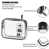 1/3pcs Transparent Zipper Makeup Bag Organizer Box Men Women Travel Clear Cosmetic Bag Waterproof Toiletry Wash Make Up Bags