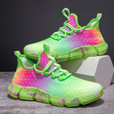 Unisex Colorful Fashion Running Shoes – Non-Slip Casual Walking Sneakers