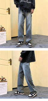 Y2K Flame Print Baggy Jeans