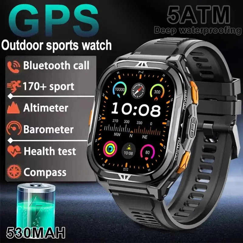 Elite AMOLED Smartwatch | Real GPS & 5 ATM Waterproof