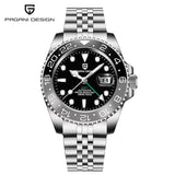 New 1662 PAGANI DESIGN GMT Automatic Watch 40mm Men's Wristwatch Top Brand 100M Waterproof Mechanical Wristwatches for Men Cloc