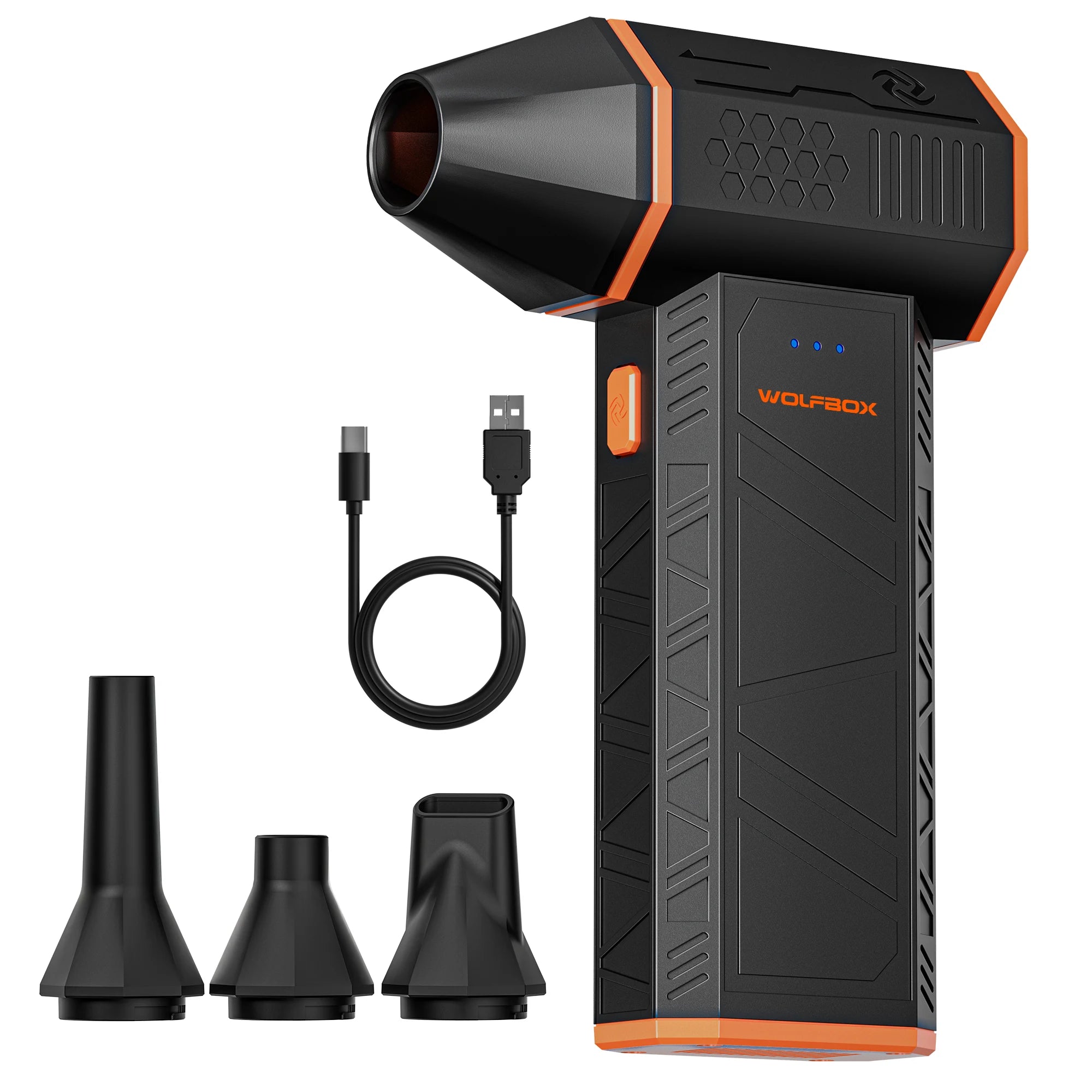 WOLFBOX MF50 Cordless Air Blower – 110,000 RPM Brushless Motor