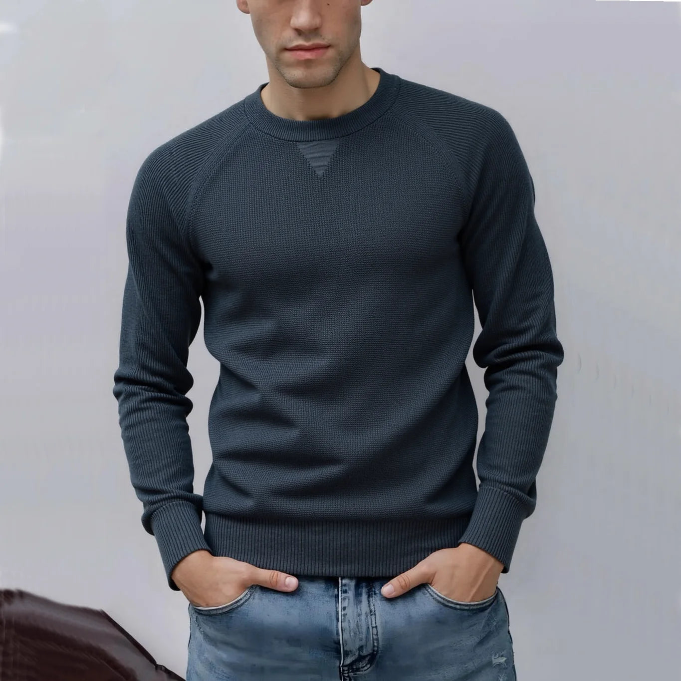 AIOPESON Men's Raglan Polo | Henley Collar Thermal Shirt