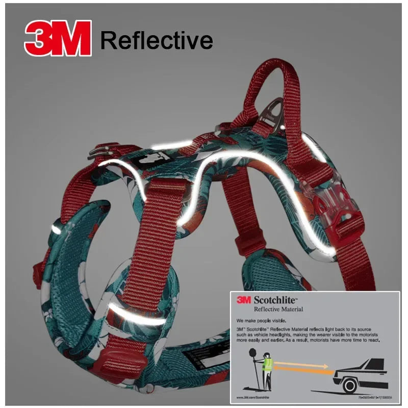 Truelove Dog Harness – Camo Reflective Nylon, All Breeds