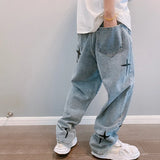 Men’s Wide-Leg Streetwear Cargo Jeans