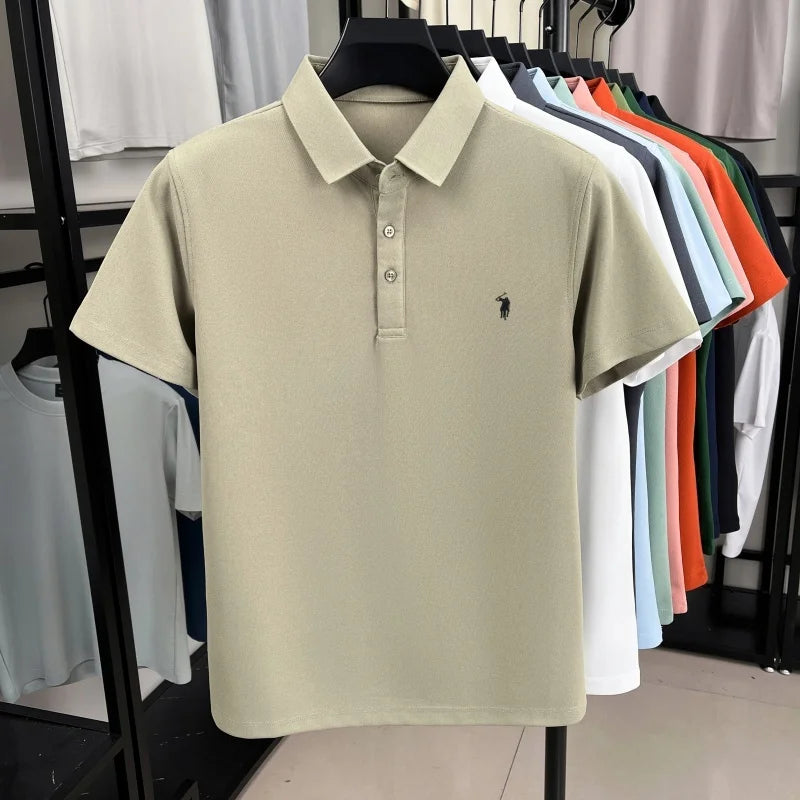 Pony Embroidered Men's Polo Shirt | Premium Summer Comfort