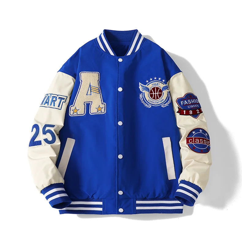 Retro Campus Letterman Jacket