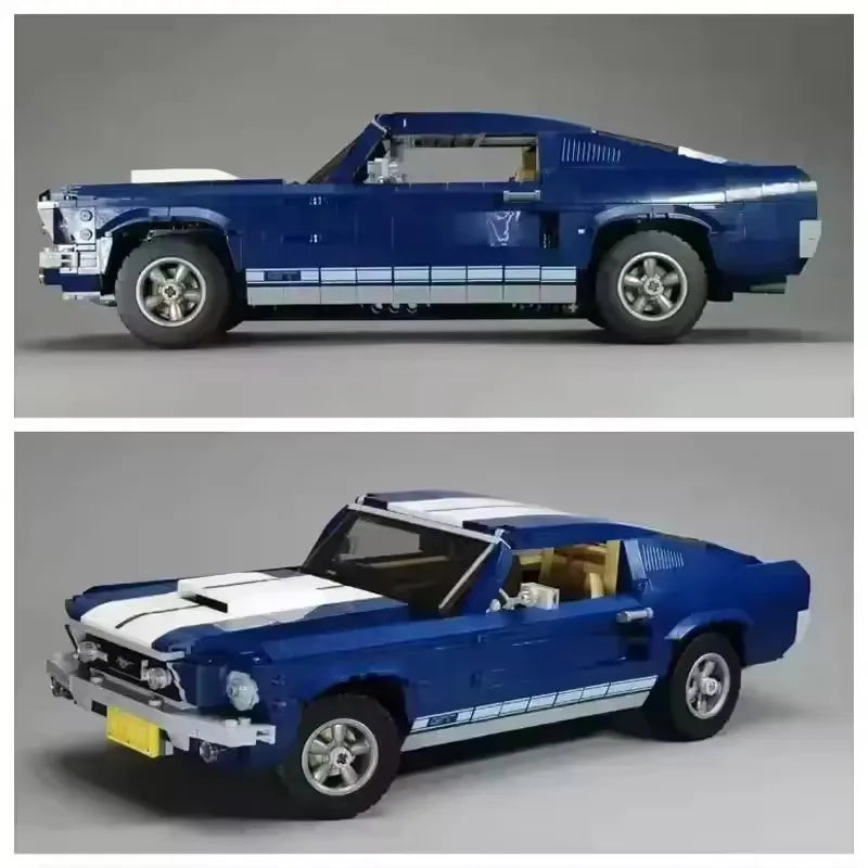 Technical MOC 10265 Mustang Muscle Sports Car Building Block Model Racing Vehicle Assemble Toy Bricks For Kid Adult Gifts