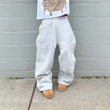 Y2K Camo Cargo Sweatpants – Embroidered Tactical Joggers