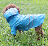 Summer Outdoor Puppy Pet Rain Coat S-XL Hoody Waterproof Jackets PU Raincoat for Dogs Cats Apparel Clothes Wholesale