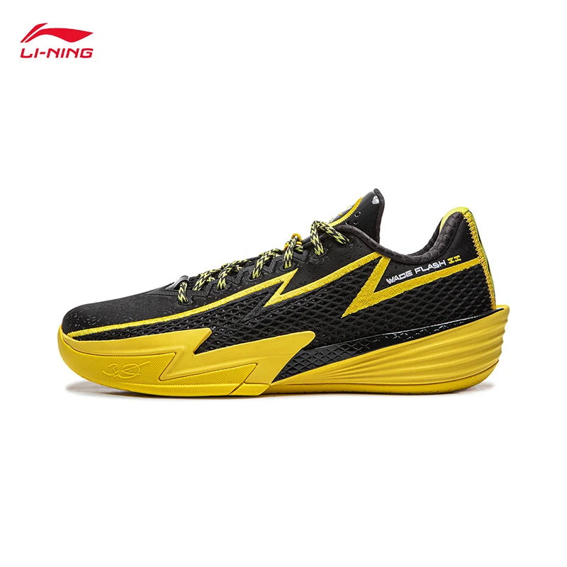 LI-NING WADE FLASH 2 Men's Basketball Shoes Breathable Stable Cushioning On Court Anti-slip Sneakers ABPV013