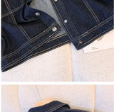 Women's Retro Cropped Short Sleeve Denim Jacket