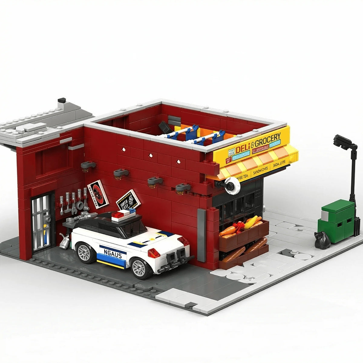 Spider Deli Apartment Building Blocks With 11 Figures Films Classic City Modular Assembly Model Kit Creative Toys Gifts 3559PCS