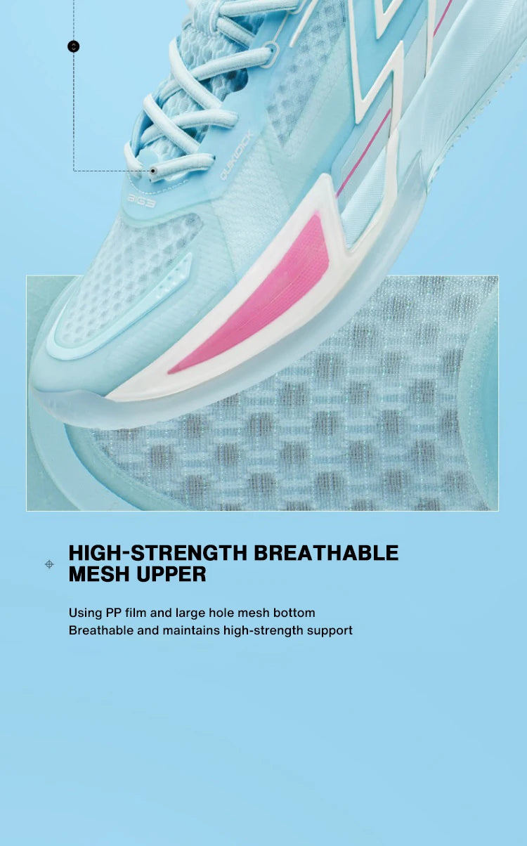 361 Degrees BIG3 4.0 Quick Men's Basketball Sports Shoes Wear-Resistant Non-Slip Mesh Breathable Low-Cut Sneaker Male 672321105