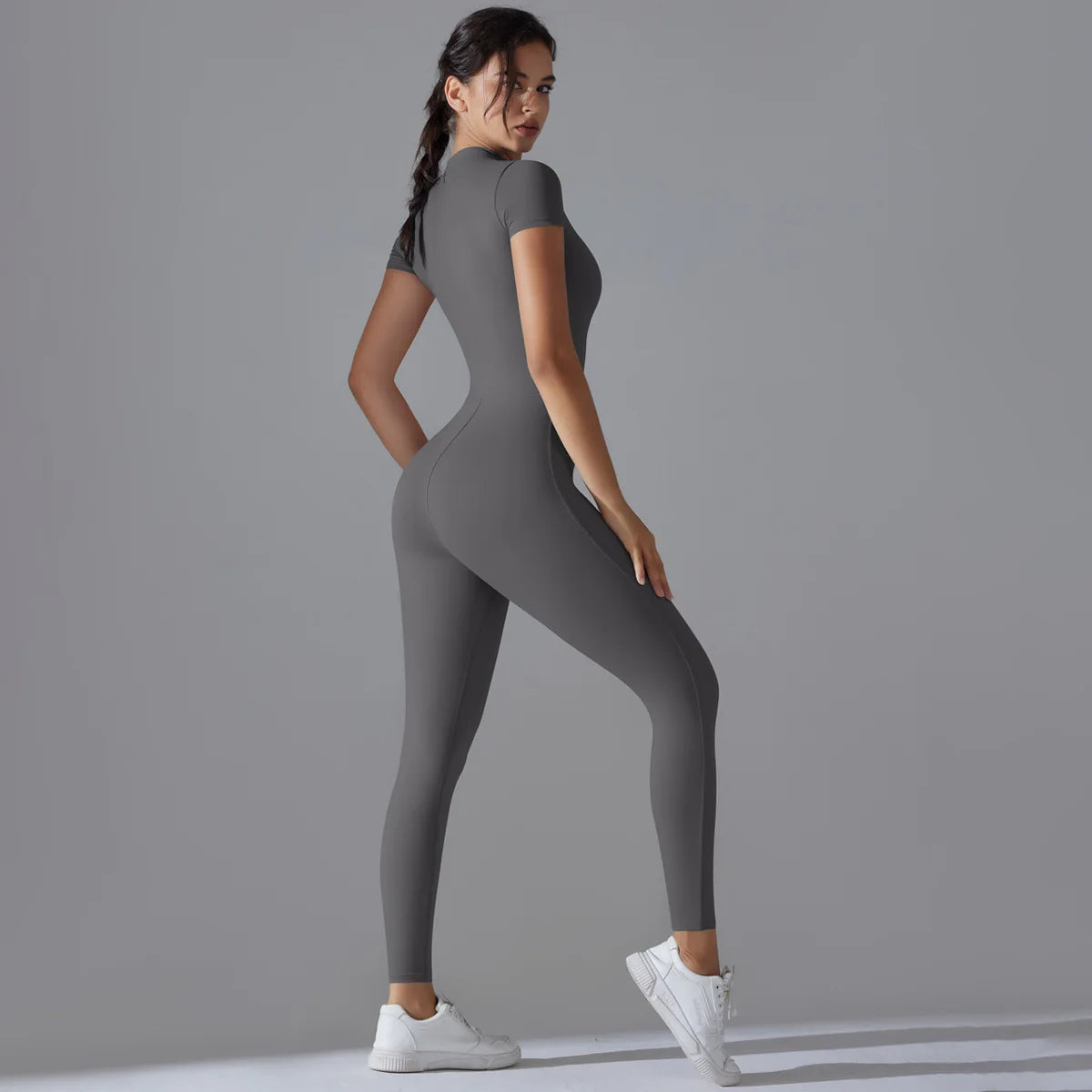 Performance Zip-Front Yoga Jumpsuit