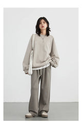Women's High-Waisted Drawstring Wide-Leg Pants