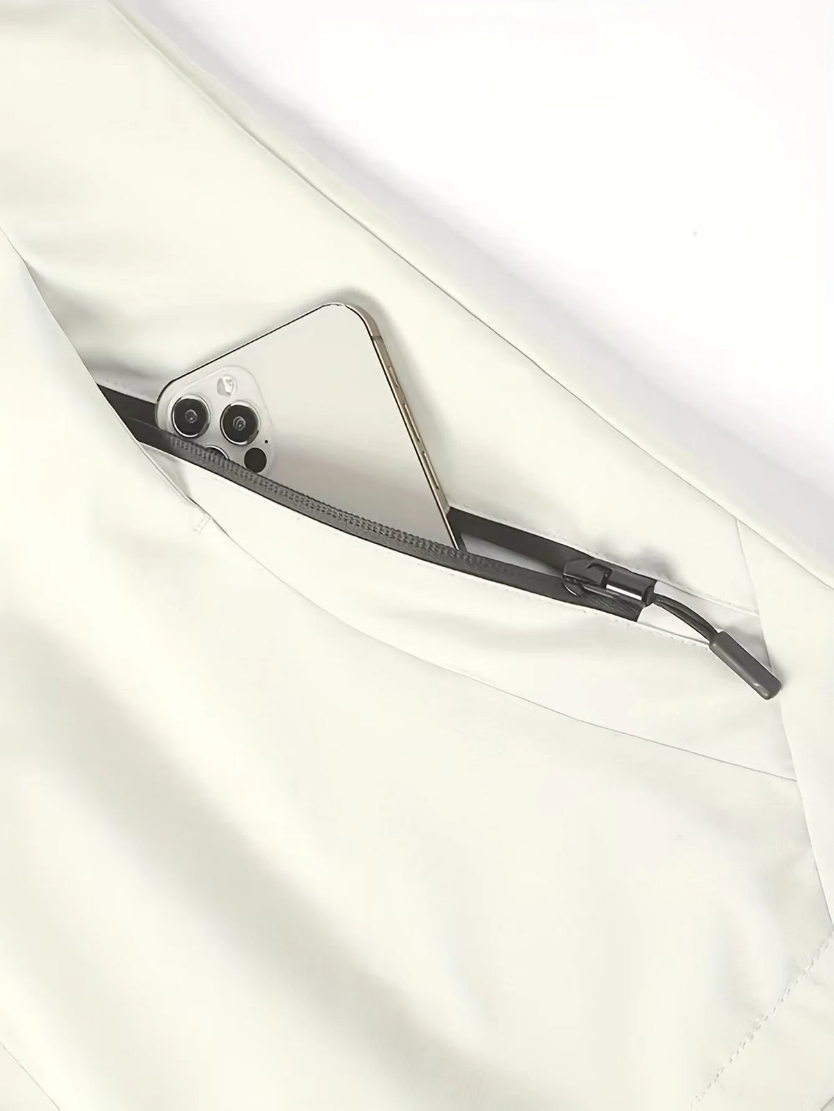 Men’s Hooded Rain Jacket with Detachable Hood