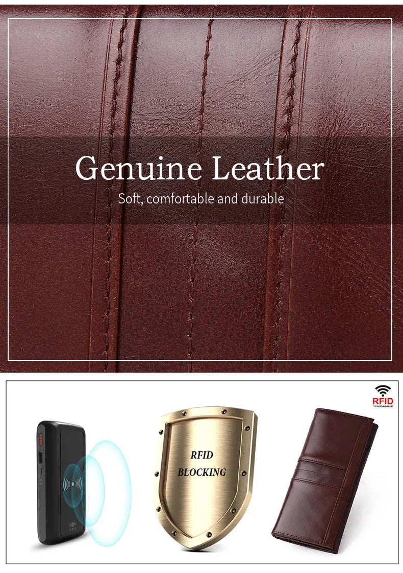 SCHLATUM Women Leather  Wallet Long Multifunction Business Card Holder Purse Brand Fashion Female Purse