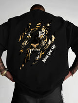 Tiger Claw Graphic Cotton T-Shirt — Men's Bold Streetwear Tee