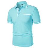 Men's Short Sleeve Knit Polo Shirt