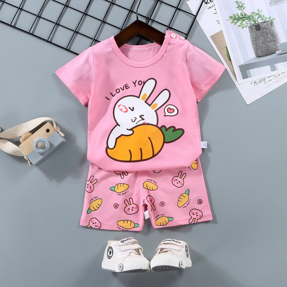 Kids' 100% Cotton Summer Set
