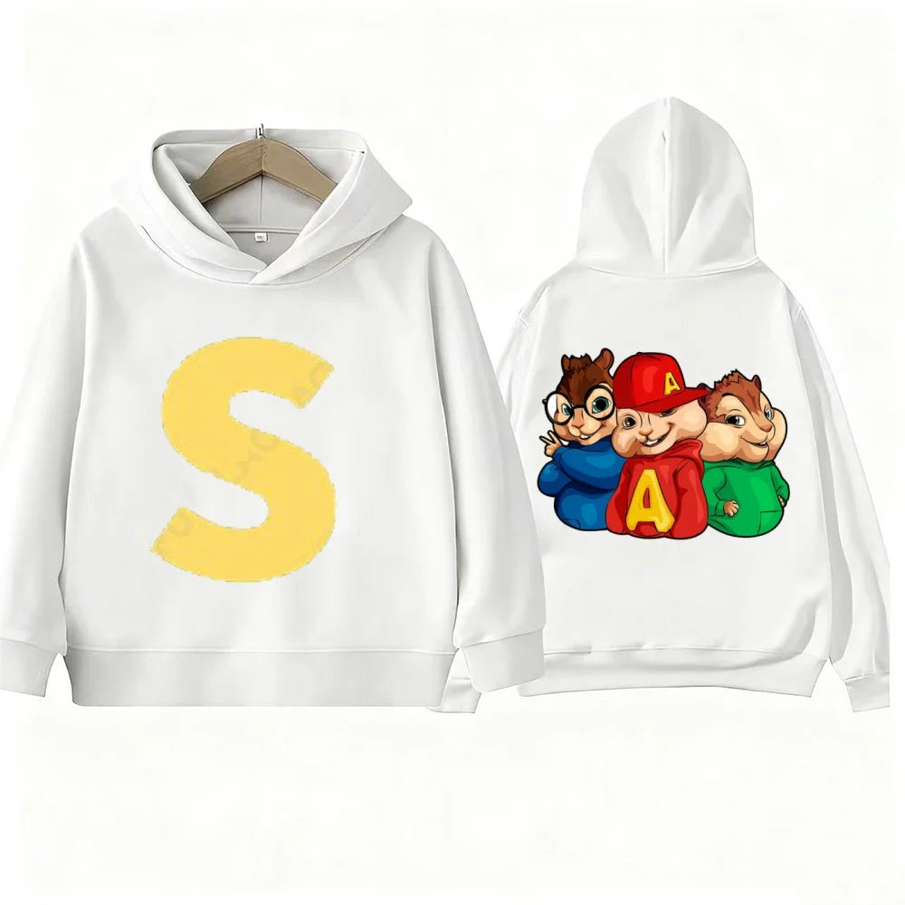 Kids' Alvin Chipmunk Print Hoodie