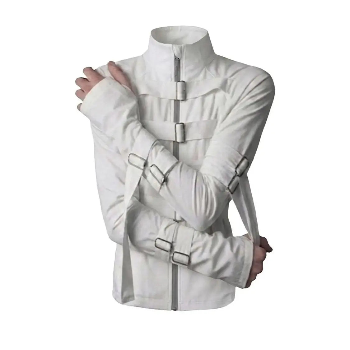 Women's Y2K Stand-Collar Buckle Jacket