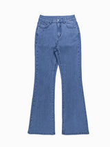Women's Y2K Wide-Leg Bootcut Jeans – High Waist