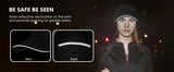 Women's Fleece Ponytail Hat with Ear Warmers & Reflective Cap