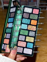 Qianyan 16-Color Eyeshadow Palette – Glitter, Matte & Shimmer