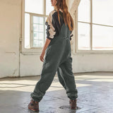 Fleece Bib Overalls - Adjustable Warm Winter Fuzzy Jumpsuit & Ski Pants