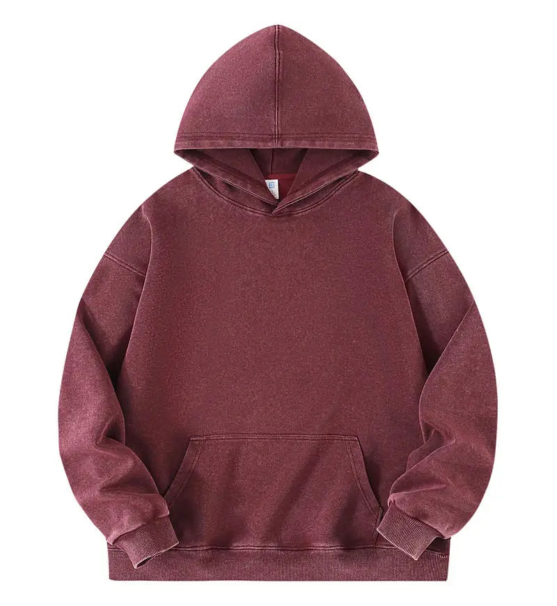 Vintage Washed Oversized Pullover Hoodie