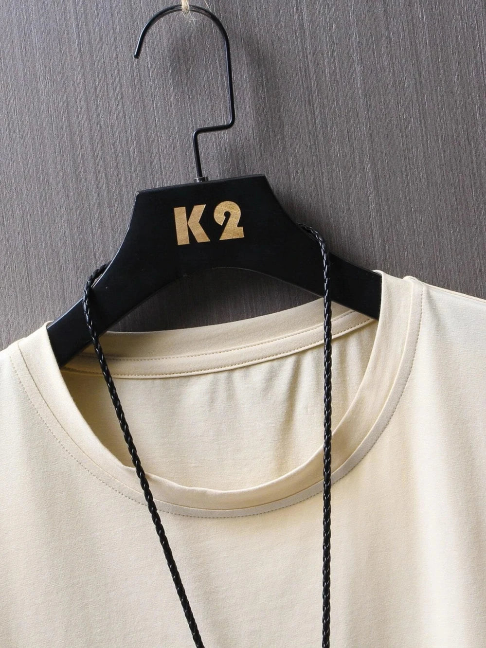 Men's Cotton T-Shirt with Minimalist Smile Print