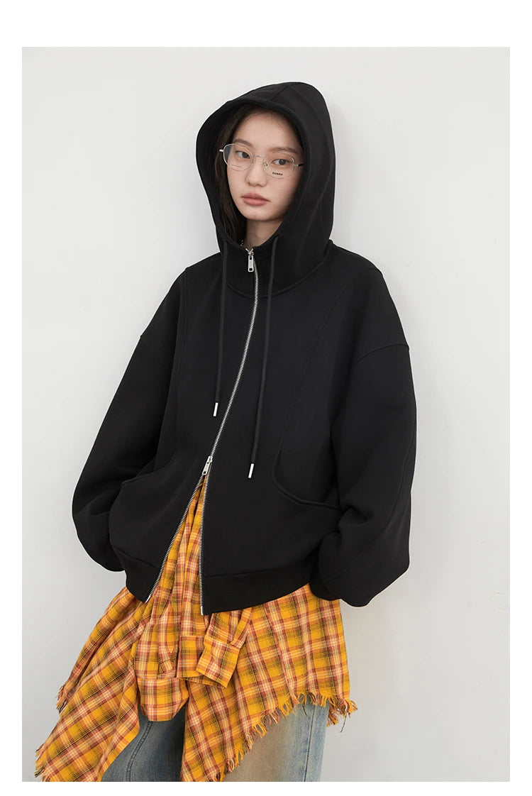 Women’s Relaxed Cotton-Blend Drawstring Hoodie