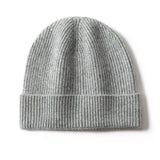 MERRILAMB Men's Pure Cashmere Ribbed Beanie | Soft & Warm