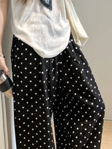 Women's Linen Blend Wide-Leg Pants
