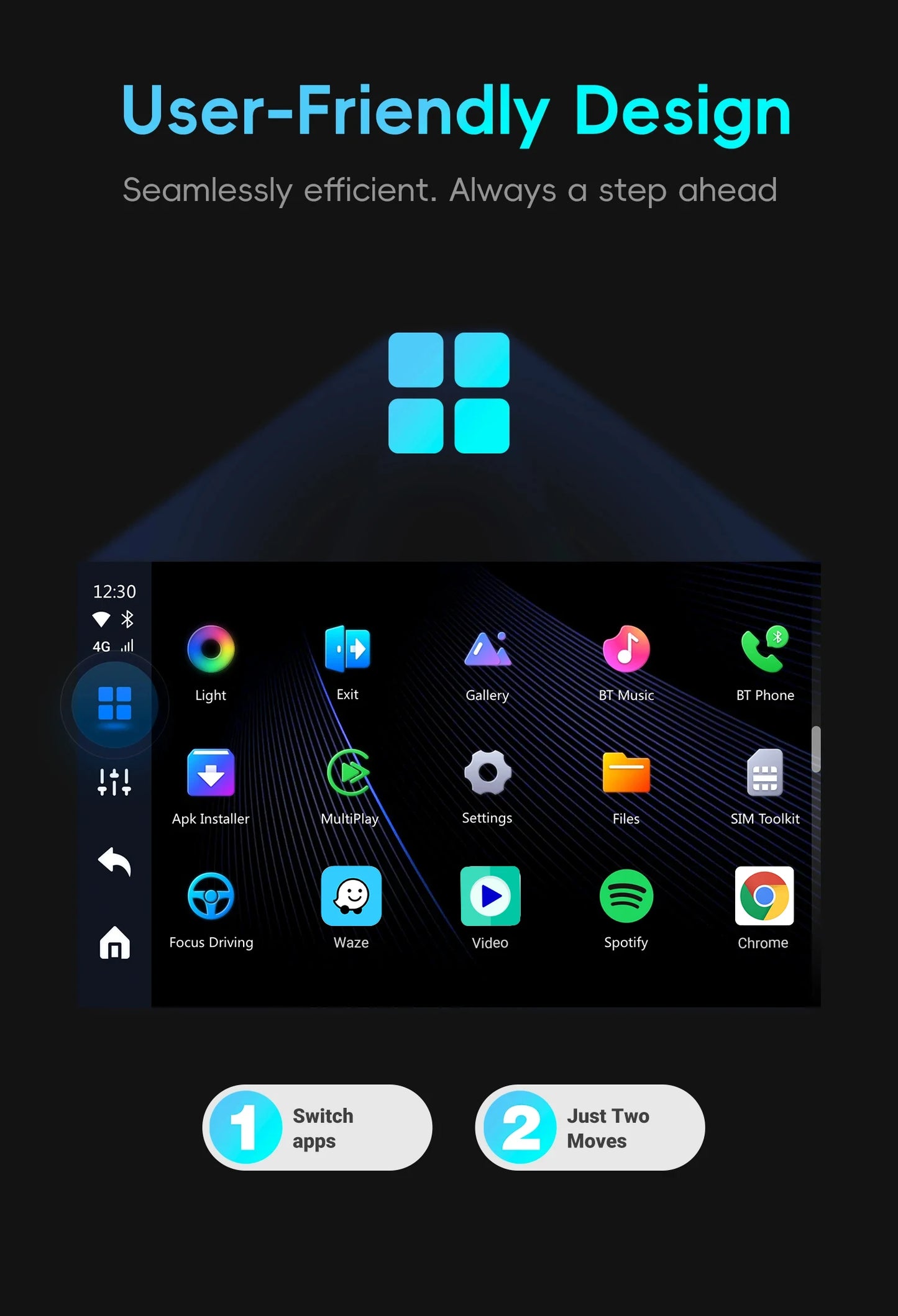 OTTOCAST P3 CarPlay AI Box – Wireless Android Auto & Smart TV
