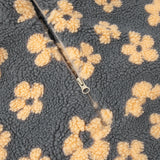 Women's Floral Fleece High-Neck Pullover
