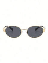 Oval Frame Women's Vintage Sunglasses | UV400 Metal