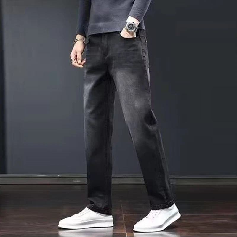 Men's Relaxed Straight-Leg Stretch Jeans | Multi-Color