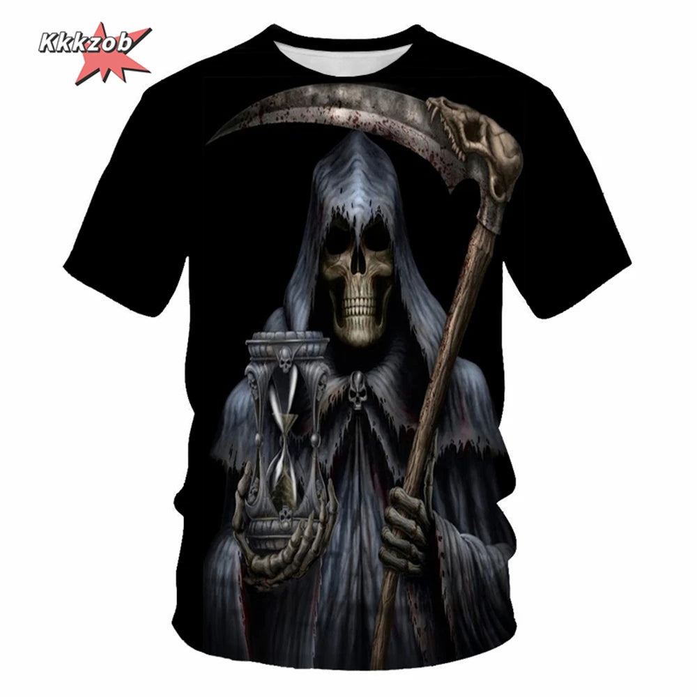 Men's Skull Beer Graphic T-Shirt