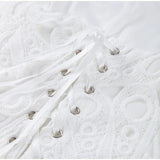Strapless Eyelet Two-Piece Set