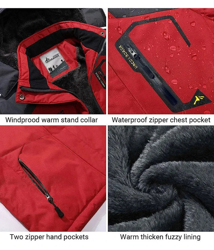 Men's Fleece-Lined Winter Parka | Waterproof Outdoor Jacket