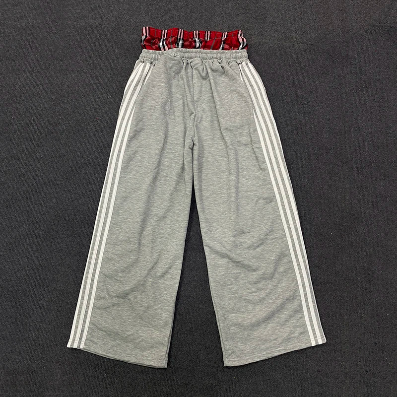 Women's Double-Waist Wide-Leg Pants