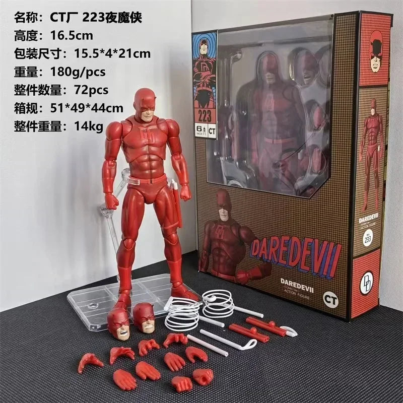 New CT Toys Daredevil Mafex 223 – Black Version SHF Anime Action Figure Movable Model Gift