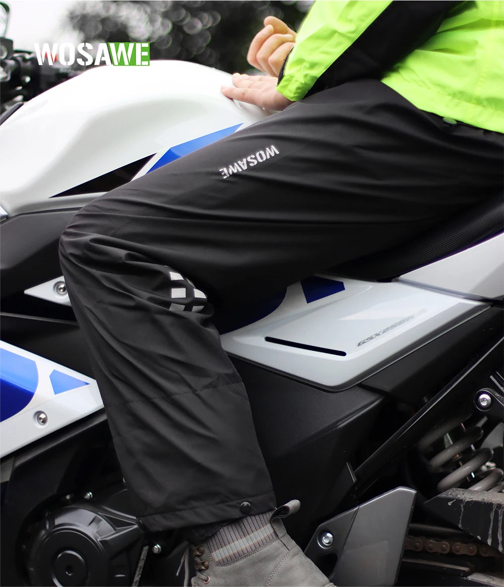 WOSAWE Reflective Waterproof Rain Pants – Unisex
