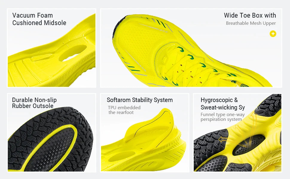ONEMIX Road Running Shoes for Men Summer Breathable Mesh Men's Sneakers Outdoor Training Sport Jogging Shoes Plus Size 47