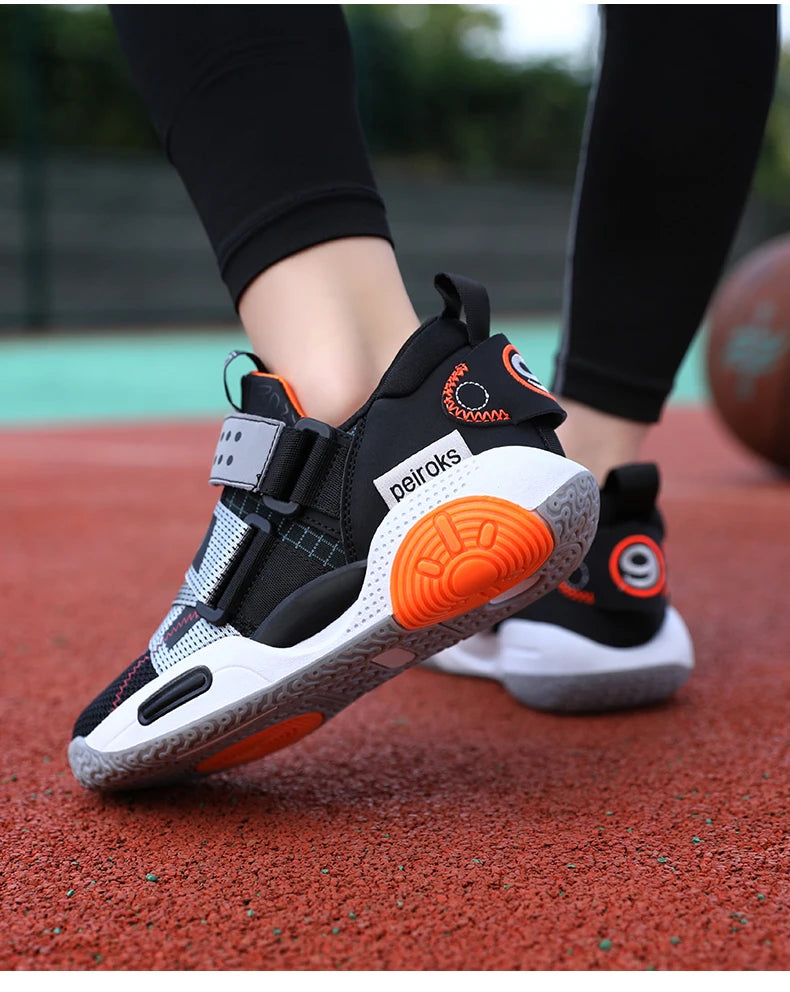 Kids' Pro-Grip Athletic Basketball Shoes